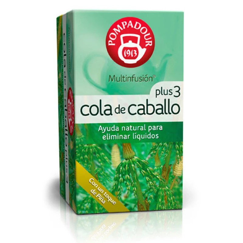 Cola de Caballo Plus 3, 20 infusiones Pompadour