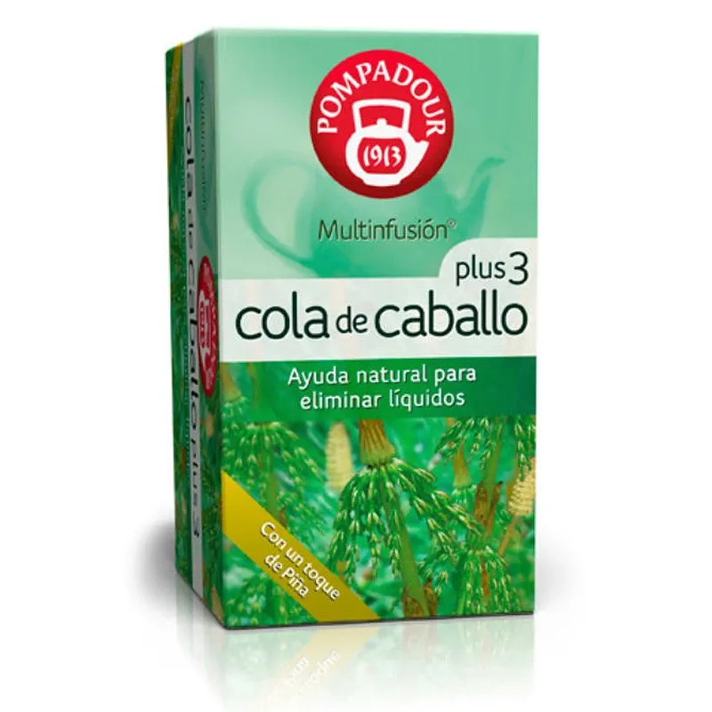 Cola de Caballo Plus 3 Pompadour: Infusión Natural para tu Bienestar