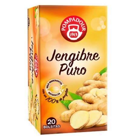 Jengibre Puro, 20 infusiones Pompadour