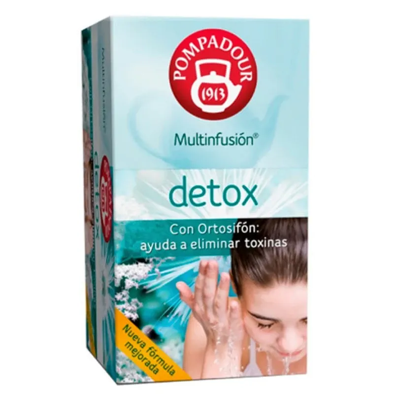 Detox Multinfusión con Ortosifón, 20 infusiones Pompadour