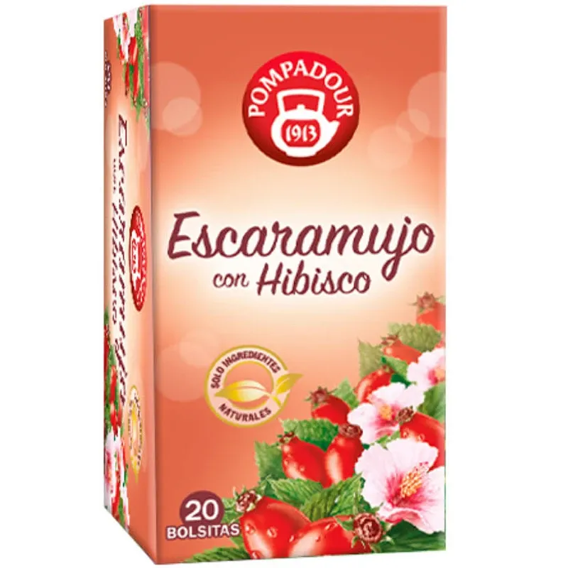 Escaramujo con Hibisco Pompadour. 20 infusiones