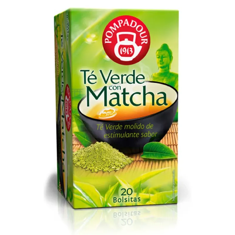 Té verde Matcha Pompadour 20 infusiones Té verde Matcha Pompadour 20 infusiones