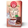 Infusión con sabor a Cacao Pompadour 18 bolsitas