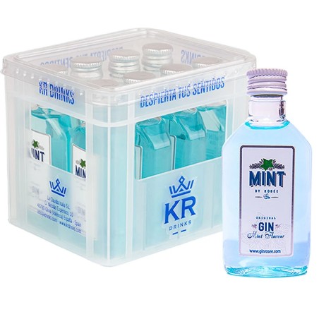 Mini cajón Gin Mint 8 botellas de 50ml KRDrinks