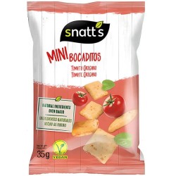 Snatts Minibocaditos Tomate y Orégano  30 bolsas de 35 gramos de Grefusa