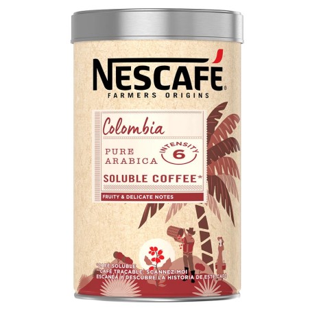 Nescafé Colombia café soluble en lata de 90 gramos
