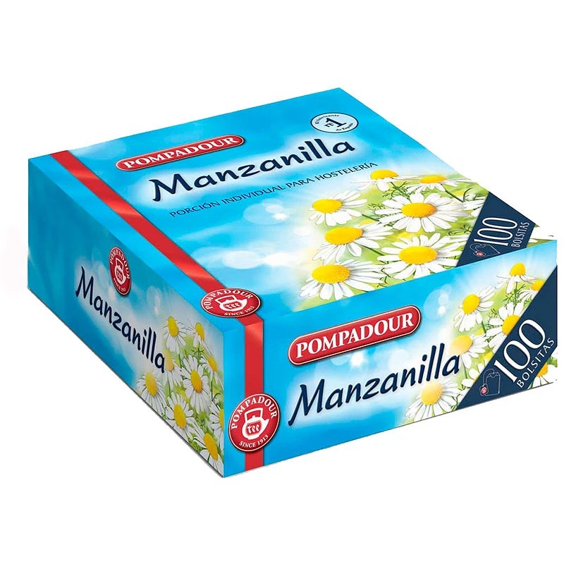 Manzanilla Pompadour 100 Bolsitas Especial Hosteleria (Envueltas)