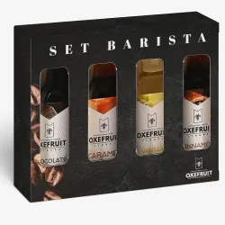 Set Barita 4 botellas variadas de 20 ml  para acompañar el café