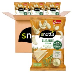 Snatts Guisantes,queso y eneldo  24 unidades de 28 gr. de Grefusa