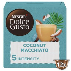 Coconut Caffè Latte, café con leche de coco 12 Cápsulas Nescafé Dolce Gusto ideal para VEGANOS