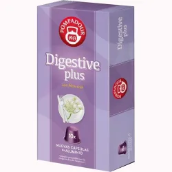 Digestive Plus con Alcaravea 10 Cápsulas aluminio Pompadour, compatibles Nespresso