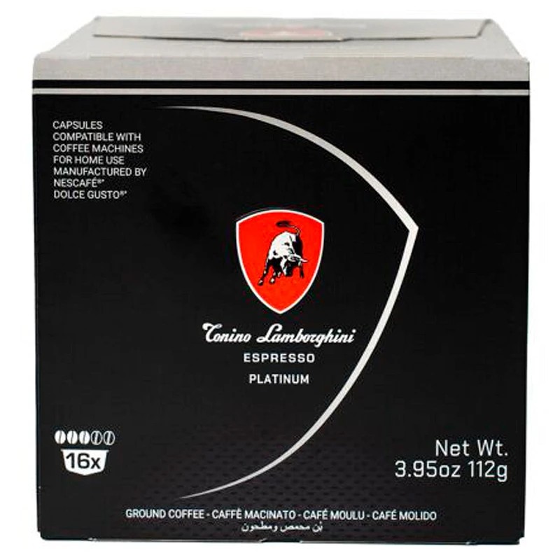 Espresso Platinum Tonino Lamborghini , Dolce Gusto compatibles 16 cápsulas