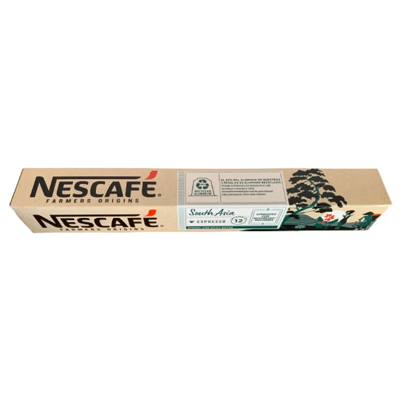 South Asia Espresso Nescafé, 10 cápsulas Nespresso aluminio South Asia Espresso Nescafé, 10 cápsulas Nespresso aluminio