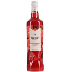 Sirope de Fresa Oxefruit 70 cl para cócteles, frappés, mockatils,Sin gluten, sin lactosa vegano