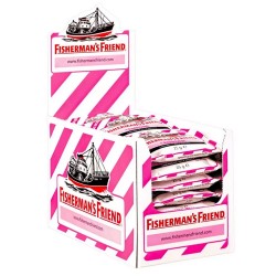 caja Caramelos Fisherman's Friends Frambuesa caja 12 unidades de 25 gr.