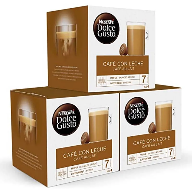 Café con Leche, Nescafé Dolce Gusto, 48 cápsulas.