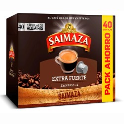 3d Extra Fuerte Saimaza 40 cápsulas de aluminio compatibles Nespresso