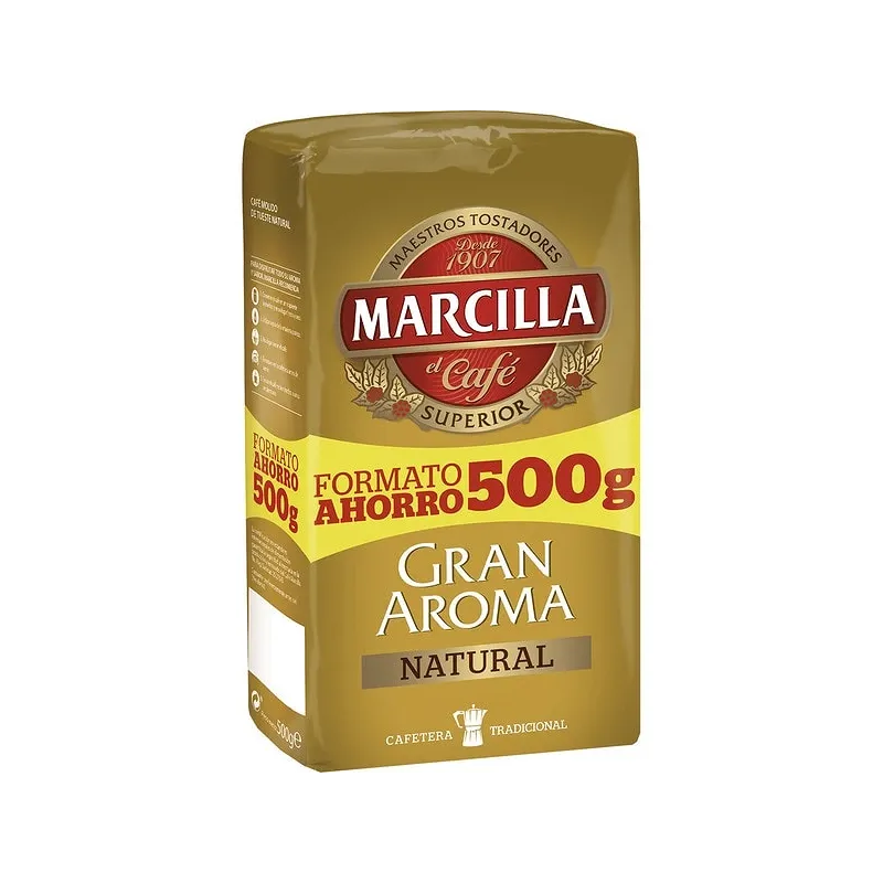 Marcilla molido Gran Aroma Natural, Formato Ahorro 500 gramos