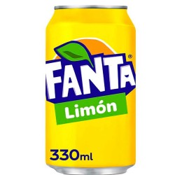 Fanta Limón, Pack 24 latas de 33 cl.