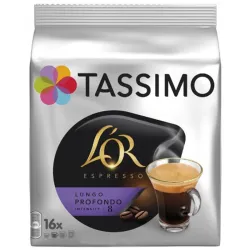 Lungo Profondo intensidad 8 L'OR, 16 servicios TASSIMO