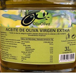 Etiqueta Aceite Olivoliva Virgen Extra 3 litros