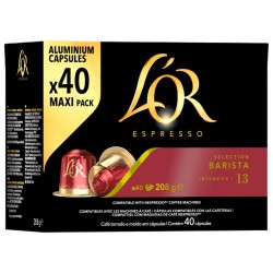Selección Barista  L'OR 40 Cápsulas  compatibles nespresso Maxi Pack