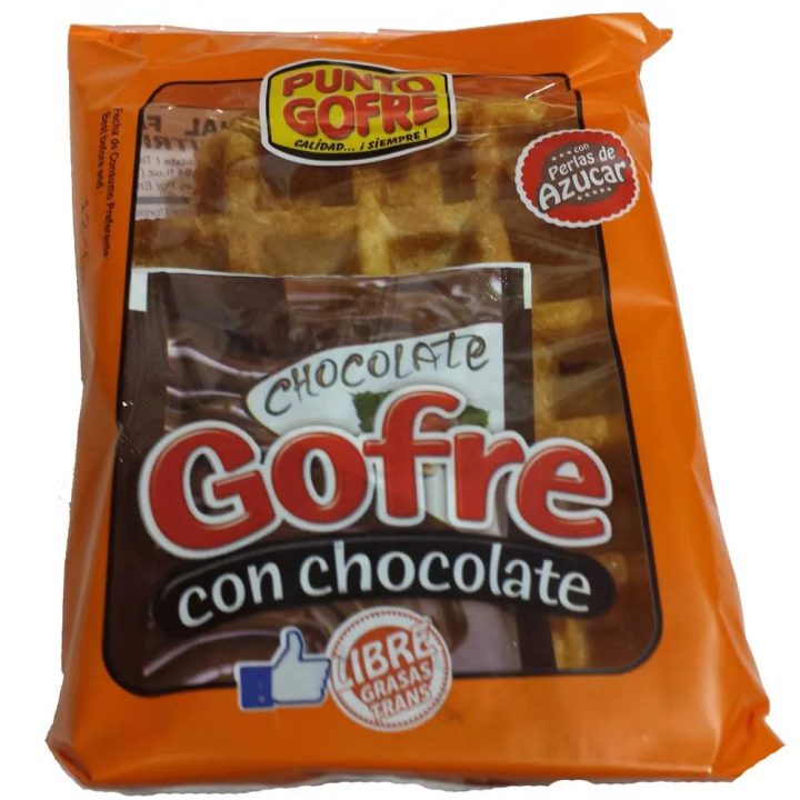 10 Gofres con chocolate - envasados individualmente | Punto Gofre
