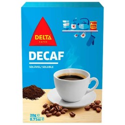 Café soluble descafeinado Delta 10 sobres de 2 gramos