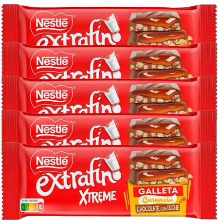 Nestlé Extrafino Xtreme Galleta 5 Tabletas de 87g