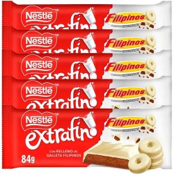 Nestlé Extrafino Filipino Blanco 5 Tabletas de 84 gramos