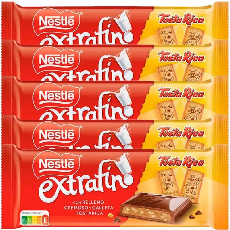 Nestlé Extrafino Tosta Rica 5 Tabletas de 84 gramos