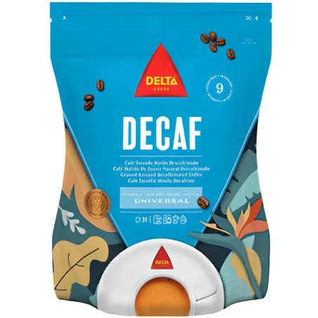 NUEVO Café molido Descafeinado 220g. Delta Cafés