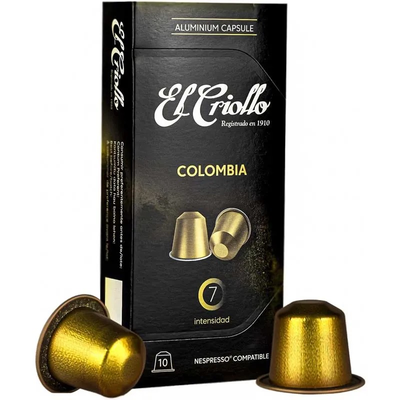 El Criollo Colombia 10 cápsulas compatibles Nespresso