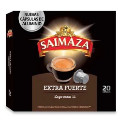 Extra Fuerte Saimaza 20 cápsulas de aluminio SAIMAZA compatibles Nespresso