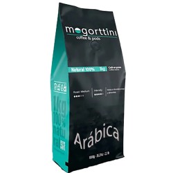 Arábica  Mogorttini espresso  calidad superior en bolsa de un kilo