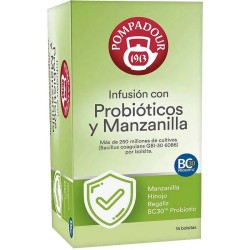 Infusión con Probióticos y Manzanilla de Pompadour 15 bolsitas