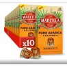 10 cajas Marcilla Puro Arábica Colombia 10 cápsulas de aluminio compatibles Nespresso