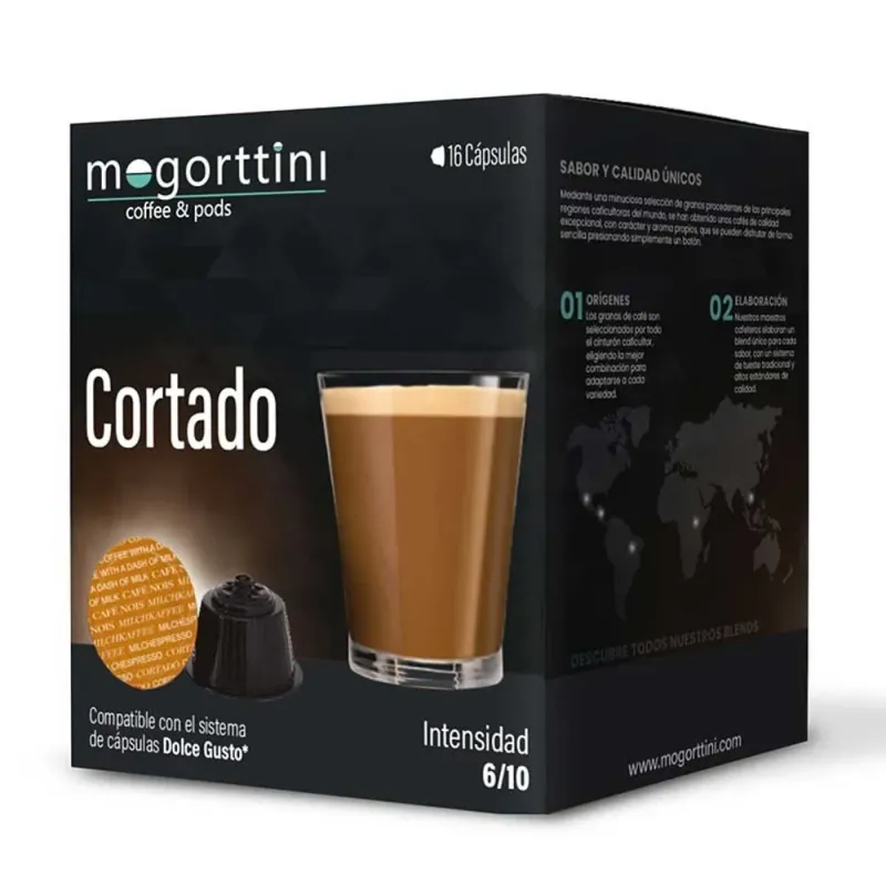 CORTADO DESCAFEINADO Y SIN LACTOSA - 12 cápsulas - Compatibles con