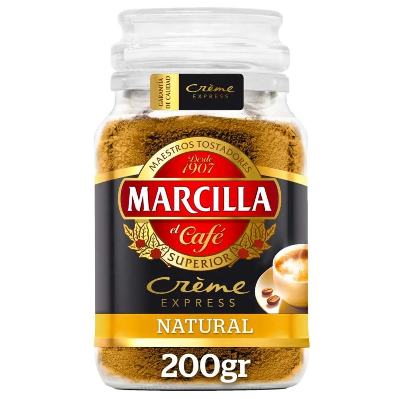 Café Marcilla Creme express soluble  tarro 200 gramos