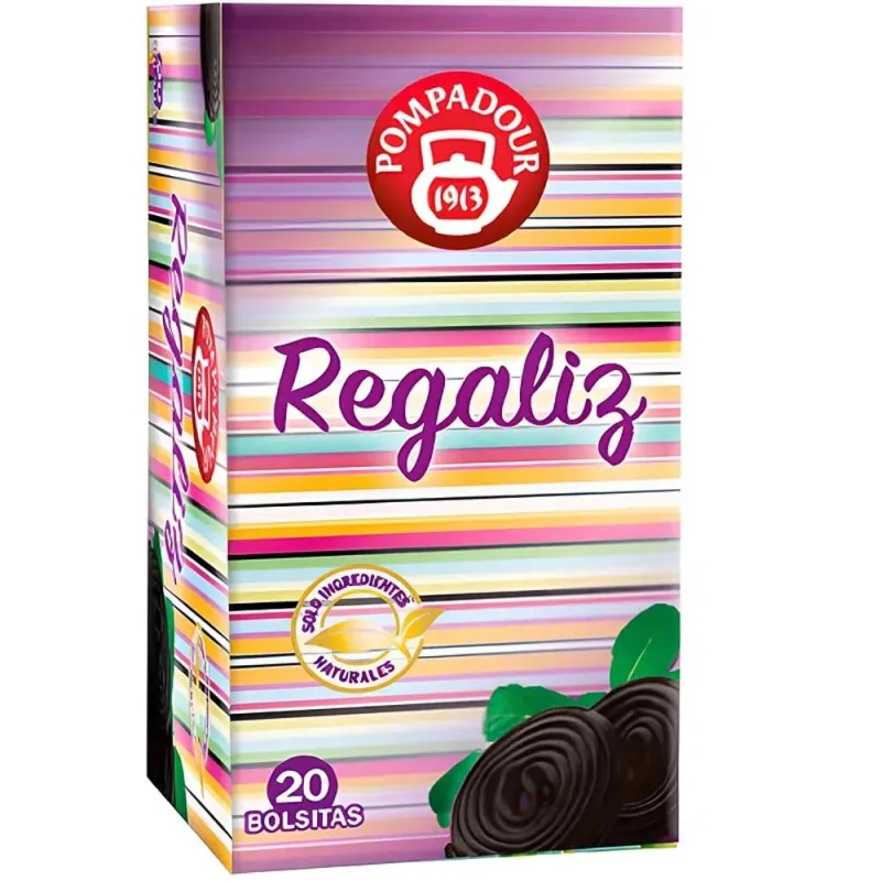 Regaliz Pompadour. 20 infusiones