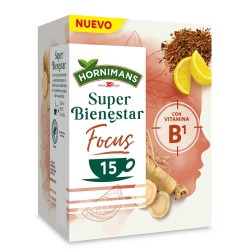 Hornimans Super Bienestar Focus con Rooibos y vitamina B1 15 bolsitas.