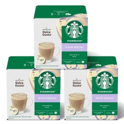 3 cajas de Mocha Starbucks 6 + 6 cápsulas compatibles Dolce Gusto