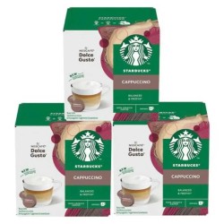 3 cajas de  Cappuccino Starbucks compatible Dolce Gusto