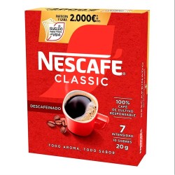 Nescafé Classic Descafeinado Soluble 10 sobres de 2 gr.