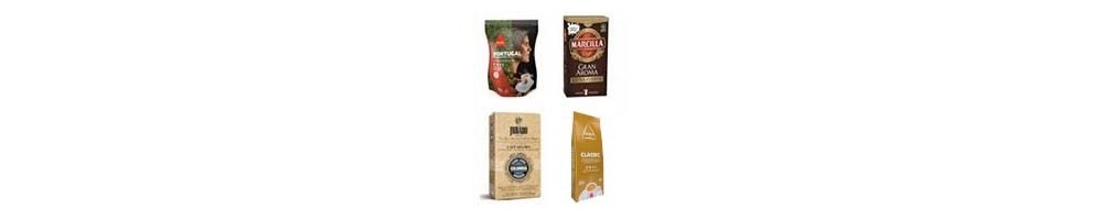 Gran variedad online de café molido Marcilla, Saimaza, delta cafés
