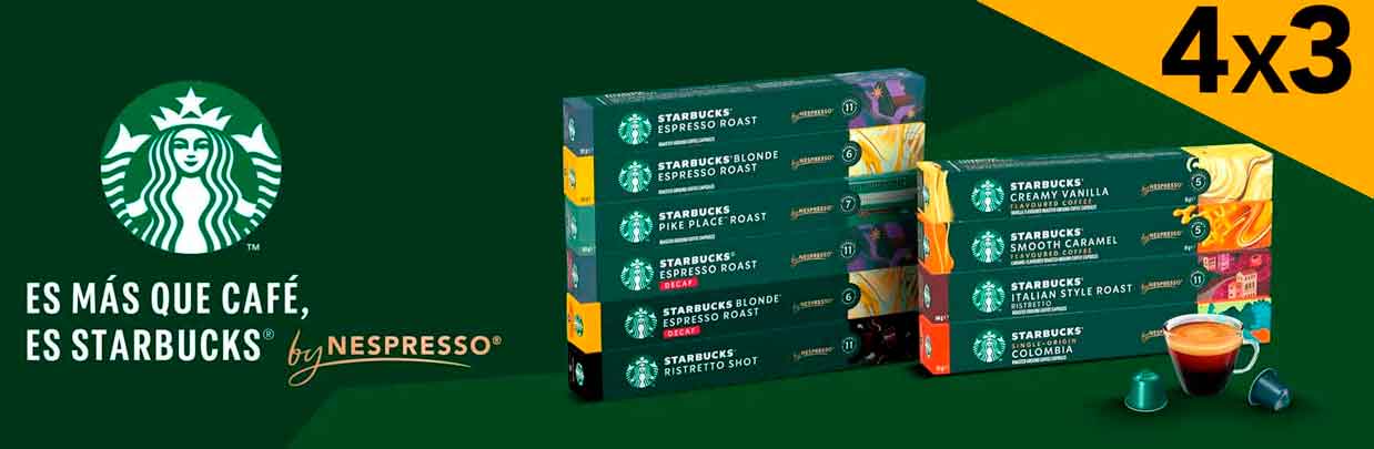 4 X 3 Starbucks Nespresso