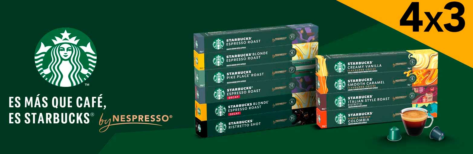 4 X 3 Starbucks Nespresso