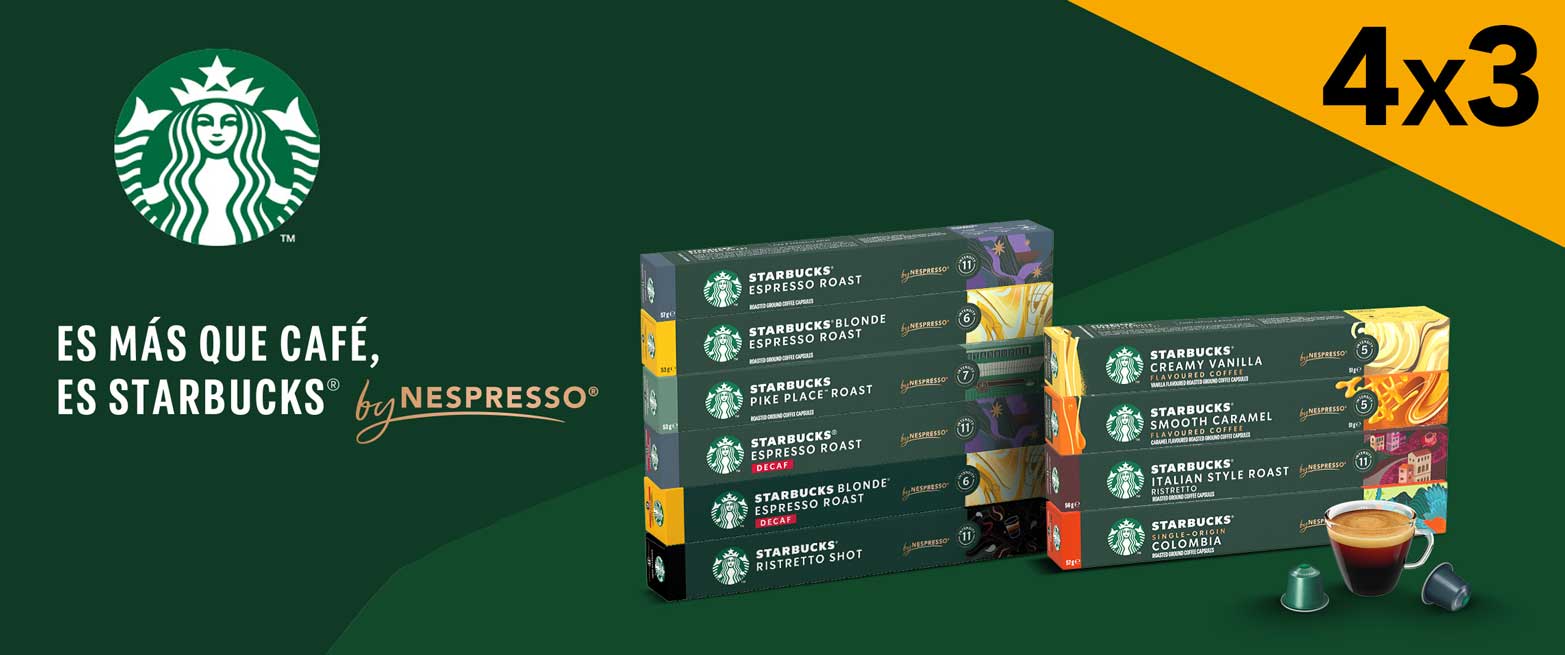 4 X 3 Starbucks Nespresso